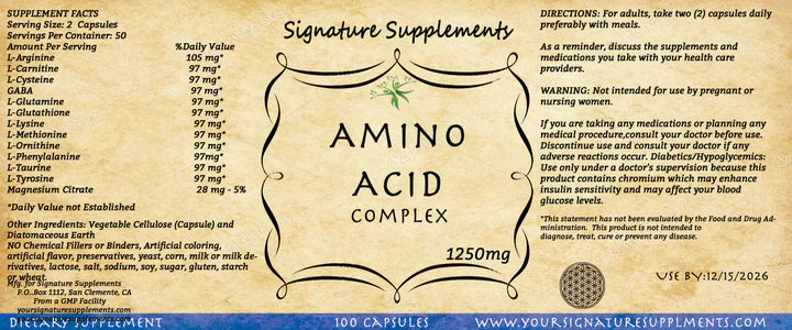 💪 Amino Acid Complex – Daily Nutritional & Muscle Support