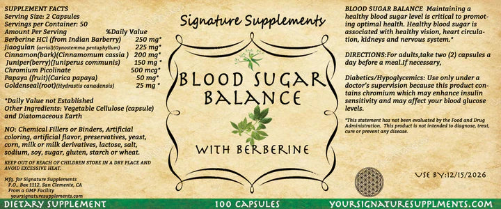 🌿 Blood Sugar Balance – Herbal Metabolic & Glycemic Support