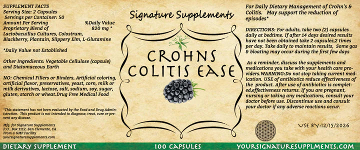 🌿 Crohn’s Colitis Ease