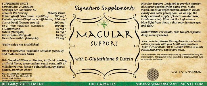 👁️ Macular Support – Daily Eye Love