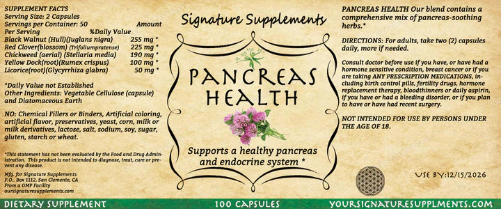 🌿 Pancreas Health – A Gentle Herbal Nudge Toward Balance