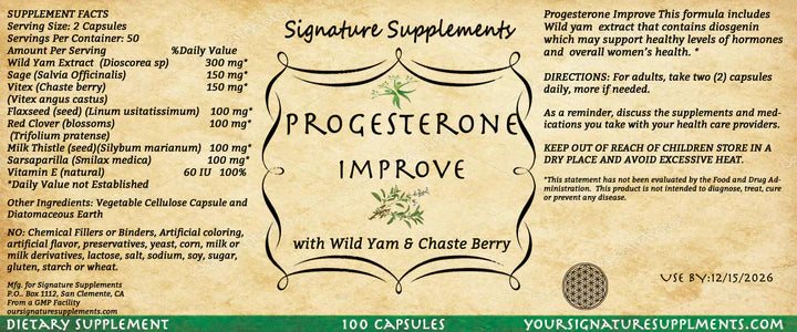 🌸 Progesterone Improve – Hormone Harmony for Women