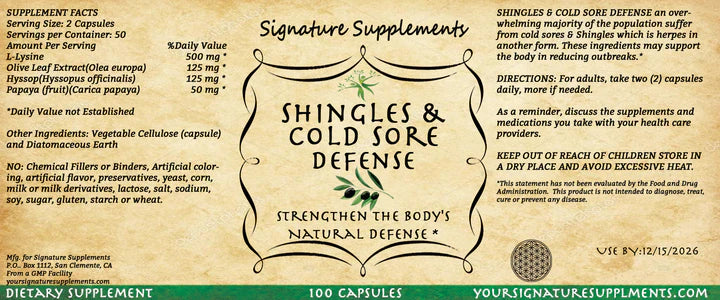 🛡️ Shingles & Cold Sore Defense – Your Skin’s Herbal Bodyguard