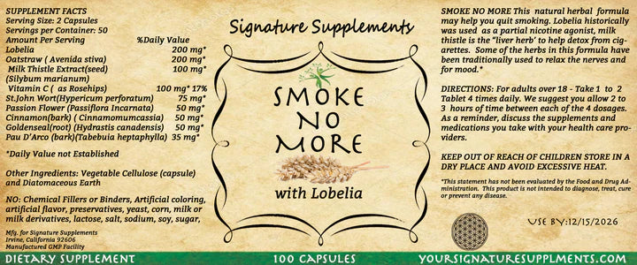 🚠Smoke No More – Herbal Quit Support & Lung Cleanse Formula
