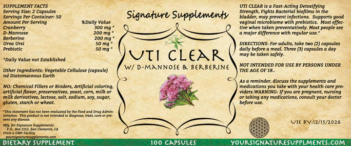 π§ UTI Clear β Urinary Tract & Microbiome Support