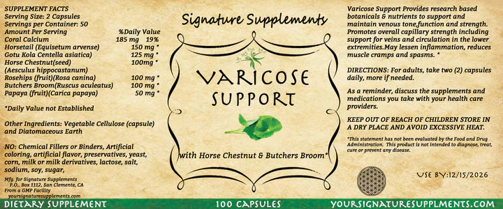 𦡠Varicose Support β Vein & Circulation Wellness