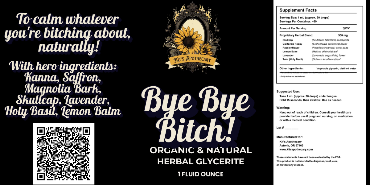 💜 BYE BYE BITCH | Mood Support Tincture