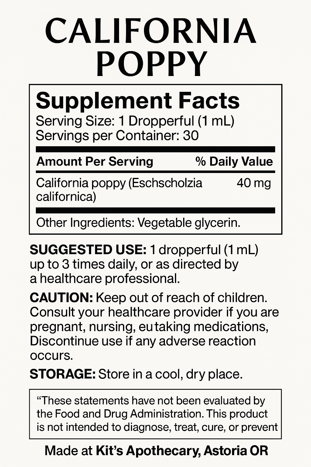 🌼 CALIFORNIA POPPY | Gentle Sleep