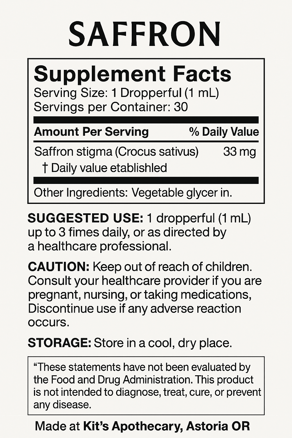 🌸 SAFFRON | Mood Lift + Radiance