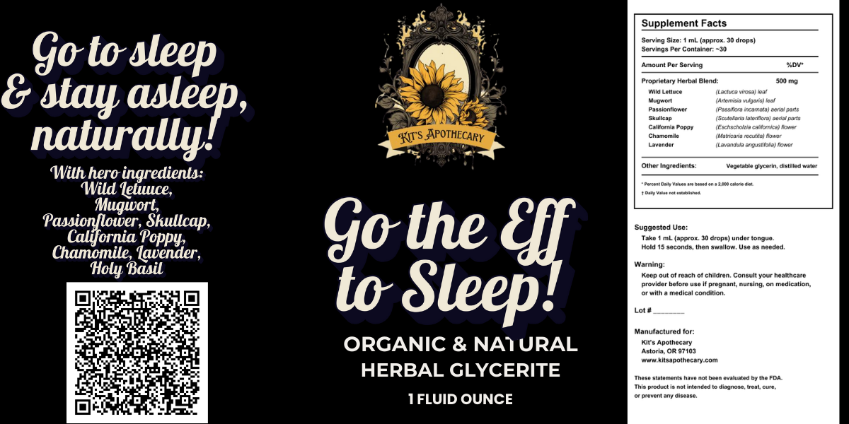 🌙 GO THE EFF TO SLEEP | Nighttime Nervine Tincture