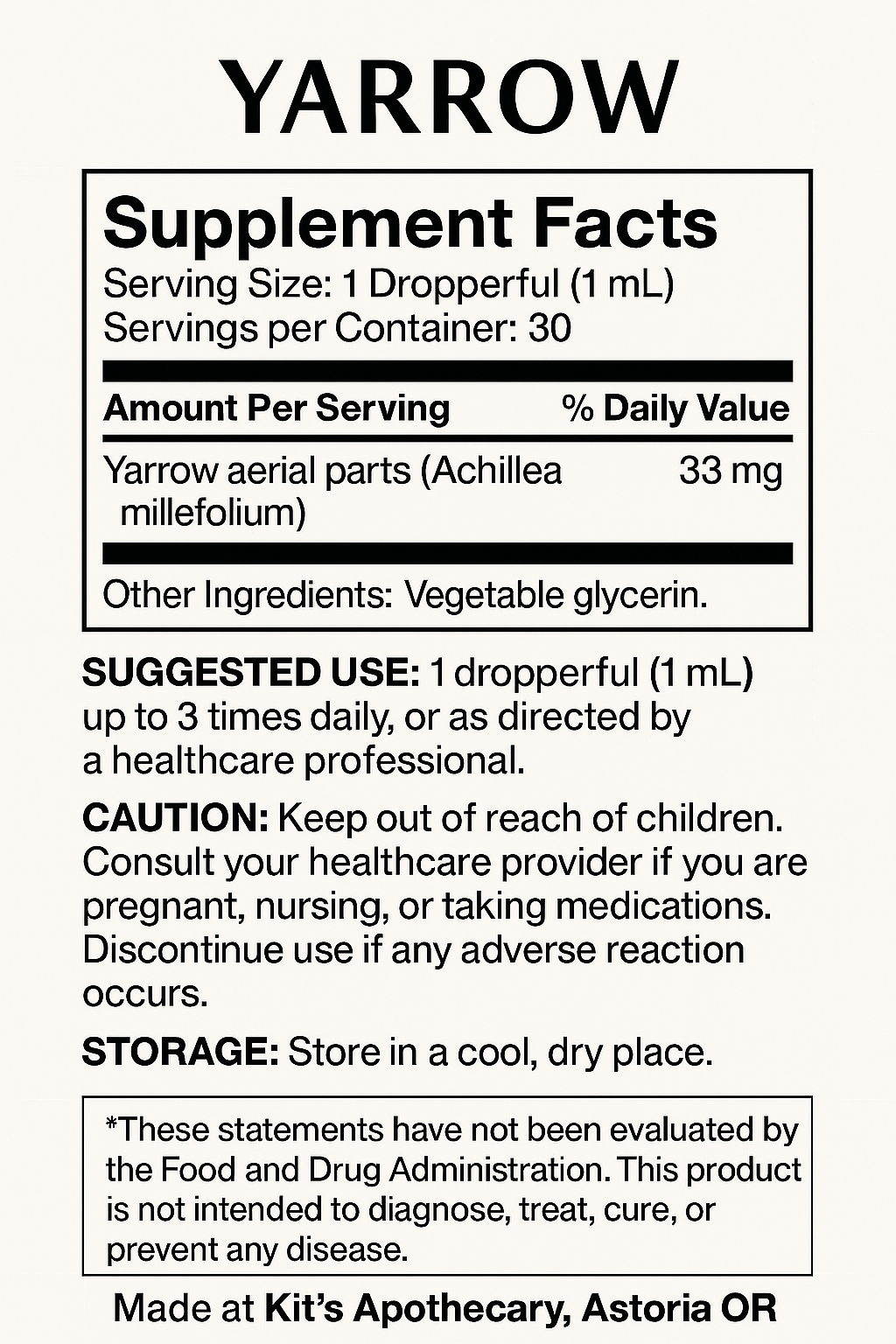 🌿 YARROW | Protection + Balance