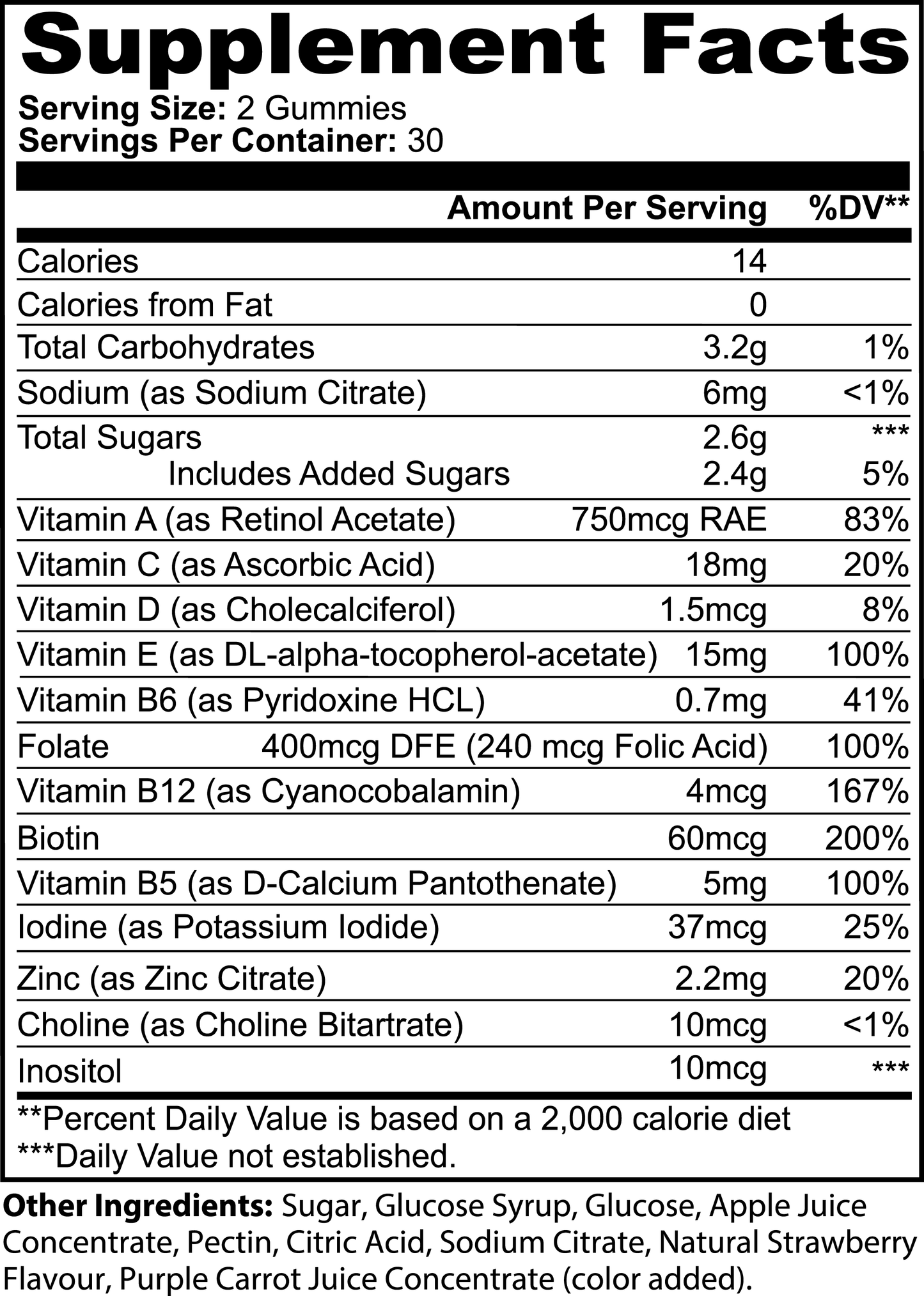 GOMITAS MULTIVITAMINICAS