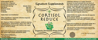 CORTISOL REDUCE