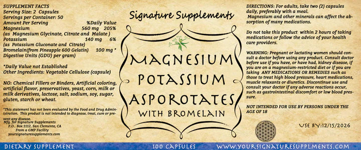 MAGNESIUM POTASSIUM BROMELAIN