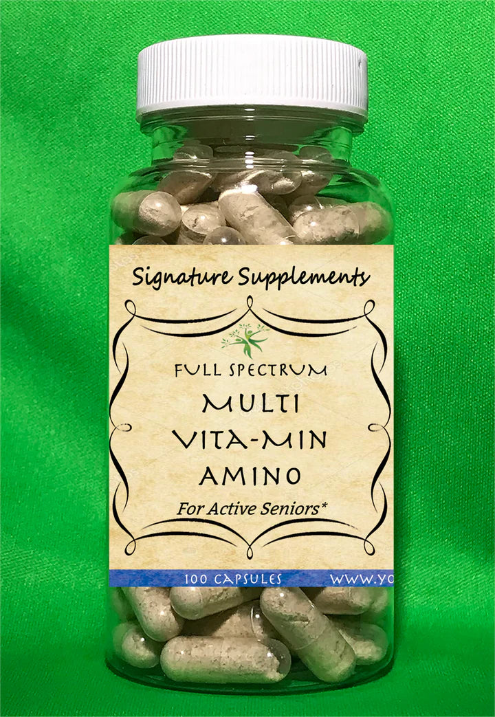 MULTIVITAMINAS MINERALES AMINO ACTIVOS PARA MAYORES