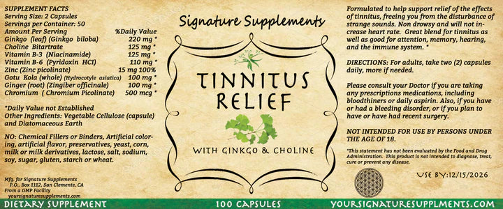 TINNITUS RELIEF