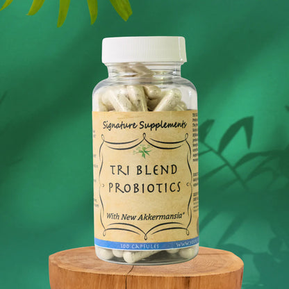 🧬 Tri Blend Probiotic – Advanced Gut Flora + Prebiotic Support