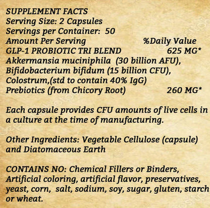 🧬 Tri Blend Probiotic – Advanced Gut Flora + Prebiotic Support