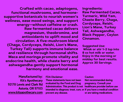 Women’s Balance Brew ✨ – Golden Milk Mocha with Hormone-Balancing Botanicals & Mushrooms