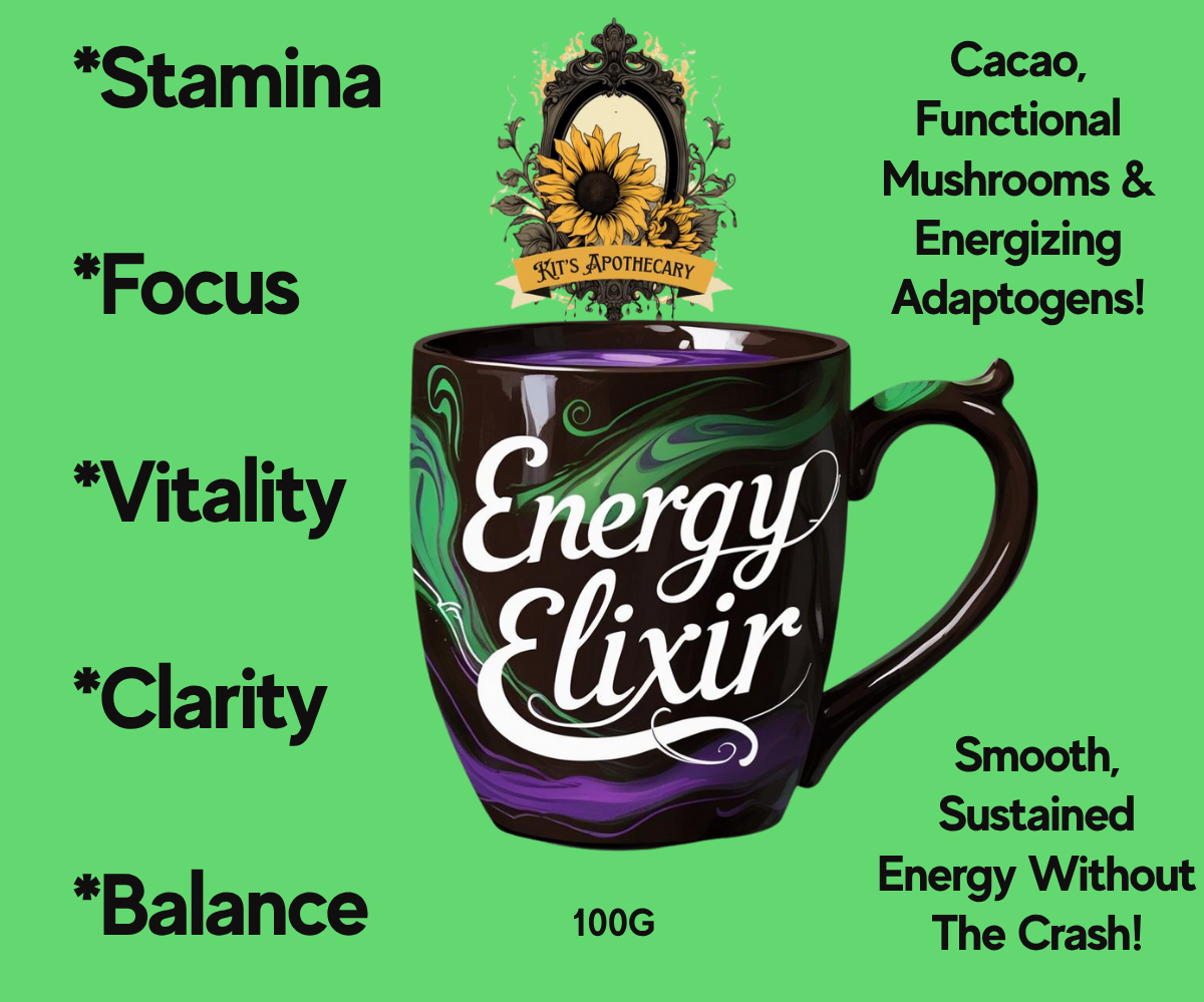 Energy Elixir ⚡ – Cacao & Mushroom Golden Milk with Adaptogens