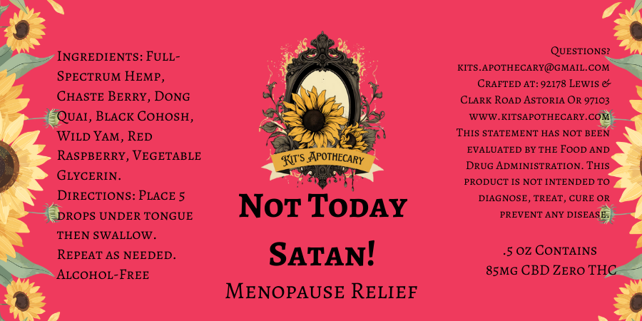 NOT TODAY SATAN MENOPAUSE MANAGEMENT